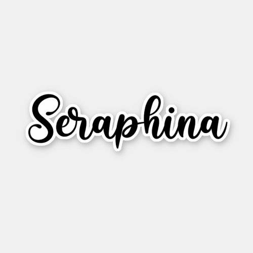 Seraphina Name _ Handwritten Calligraphy Sticker
