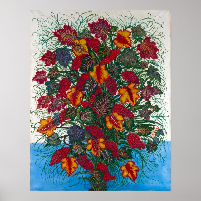 Séraphine Louis The Large Bouquet Poster (Front)