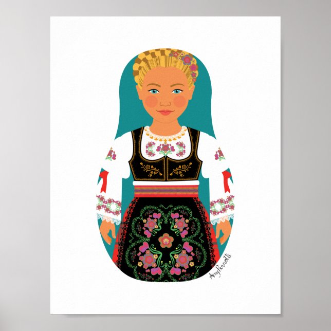 Serb Blonde Matryoshka Poster (Front)