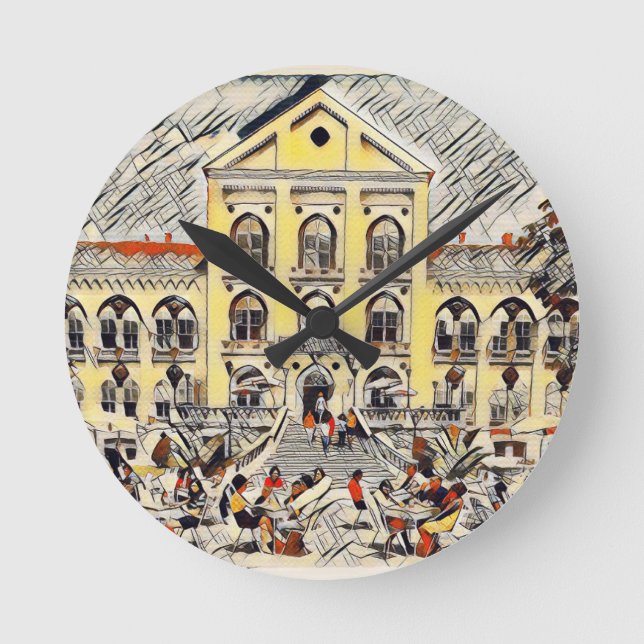 Serbia, Arandjelovac, Staro Zdanje Round Clock (Front)