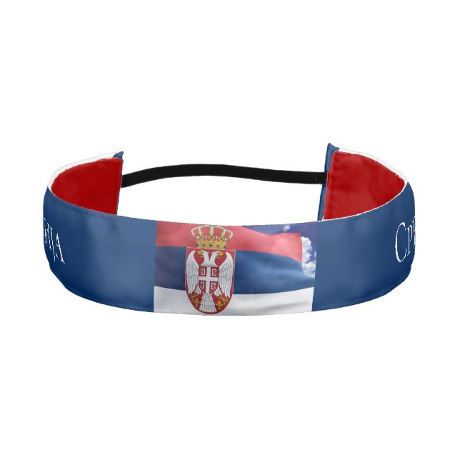 Serbia Athletic Headband (Front)
