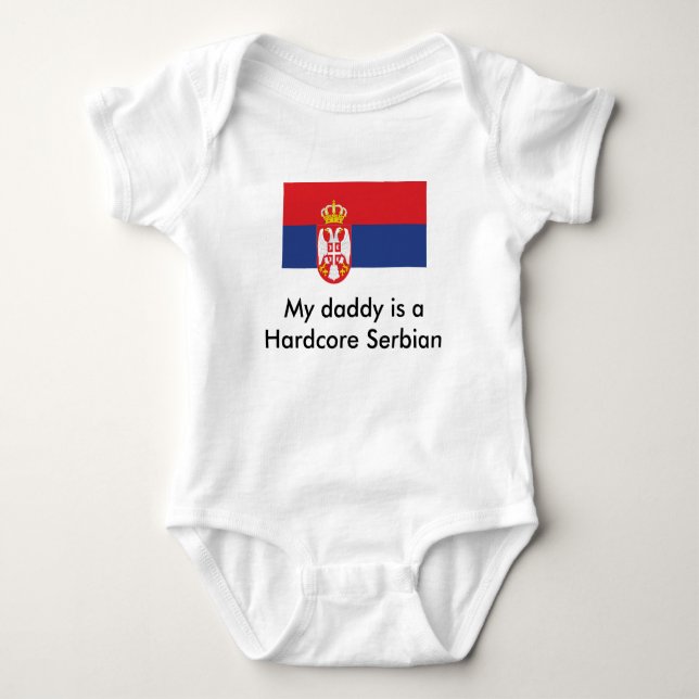 Serbia Baby Bodysuit (Front)