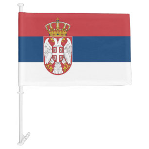 Serbia Car Flag