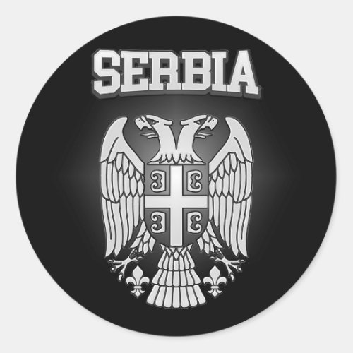 Serbia Coat of Arms Classic Round Sticker