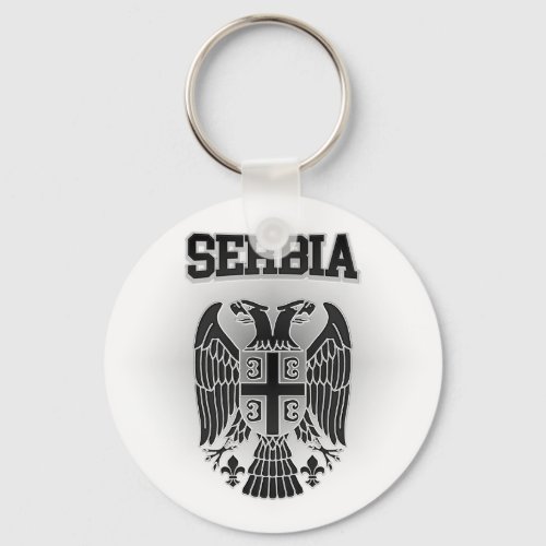 Serbia Coat of Arms Keychain
