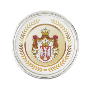 Serbia Coat of Arms Lapel Pin