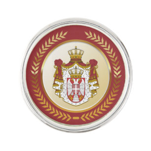 Serbia Coat of Arms Lapel Pin