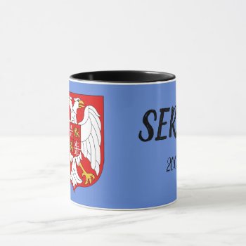 Serbia Crest Mug by Azorean at Zazzle