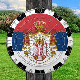 Serbia Dartboard & Serbian Flag / game board