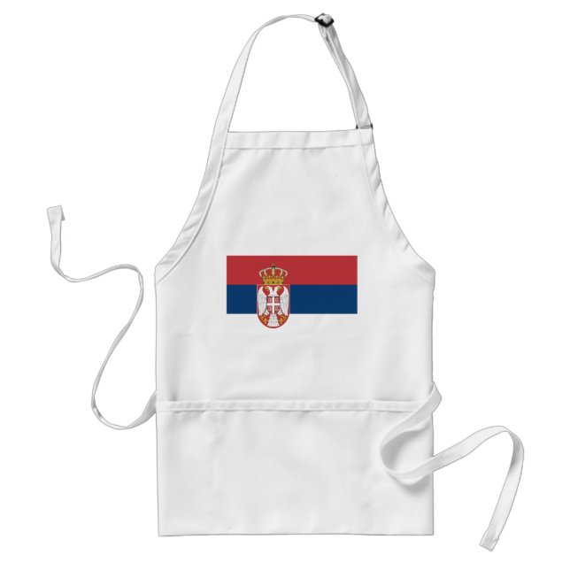 Serbia Flag Adult Apron (Front)