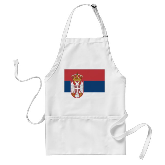 Serbia Flag Adult Apron (Front)