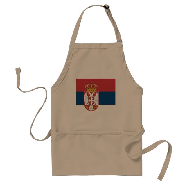 Serbia Flag Adult Apron (Front)