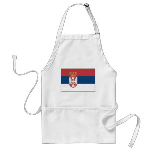 Serbia Flag Adult Apron
