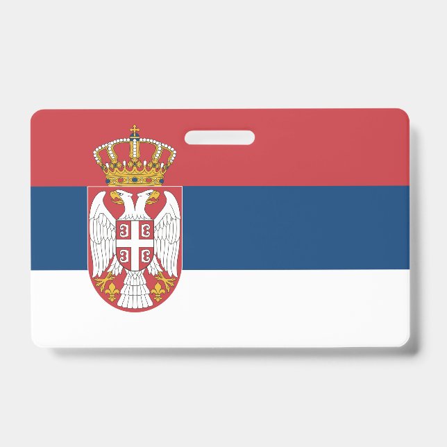 Serbia Flag Badge (Front)