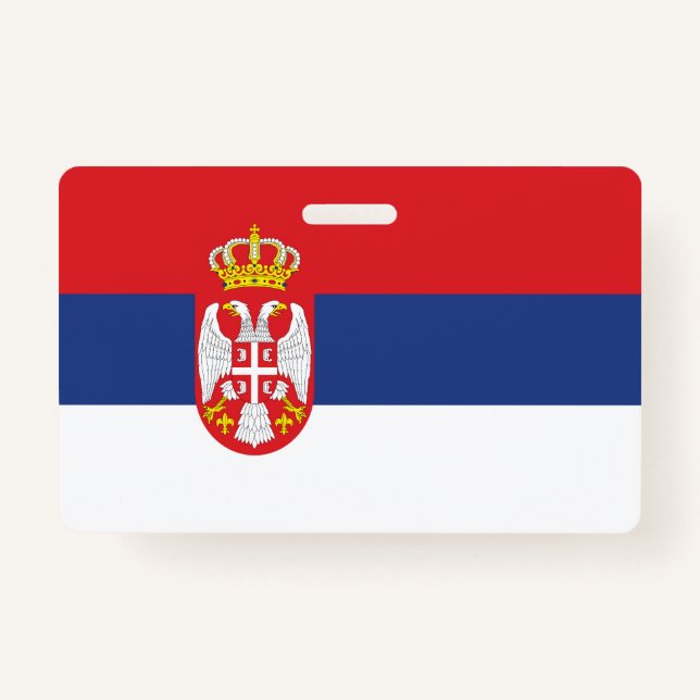 Serbia flag badge (Front)