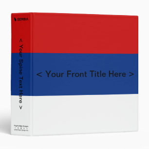 Serbia Flag Binder