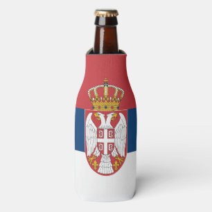 Serbia Flag Bottle Cooler