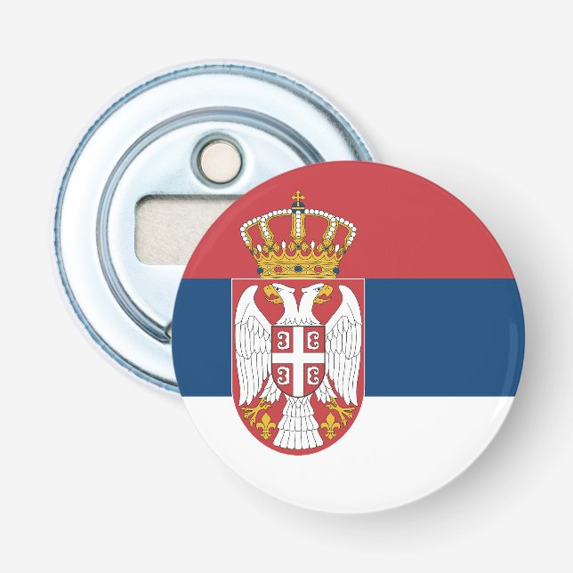 Serbia Flag Bottle Opener (Front)