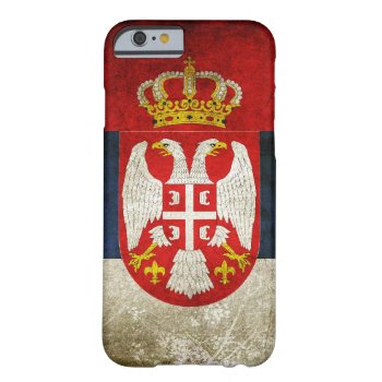 Serbia Flag Barely There Iphone 6 Case by GrooveMaster at Zazzle