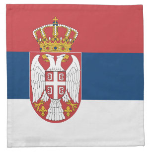 Serbia Flag Cloth Napkin