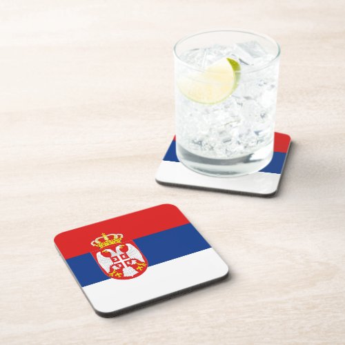 Serbia Flag Coaster