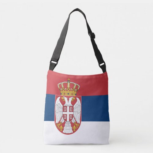 Serbia Flag Crossbody Bag