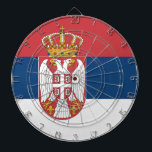 Serbia Flag Dart Board<br><div class="desc">Serbia Flag</div>