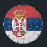 Serbia Flag Dart Board<br><div class="desc">Serbia Flag</div>