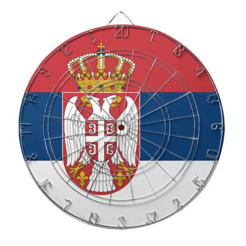 Serbia Flag Dart Board