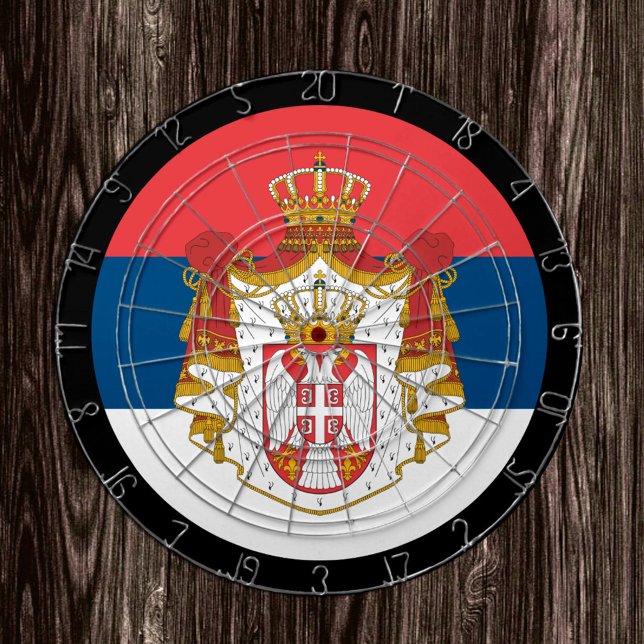 Serbia Flag Dartboard & Serbian / game board (Creator Uploaded)