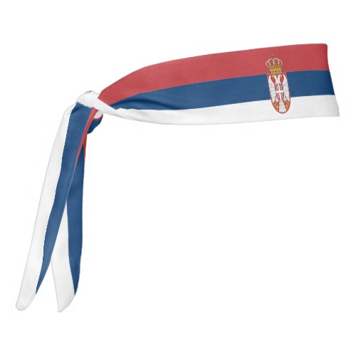 Serbia Flag Elegant Patriotic Tie Headband