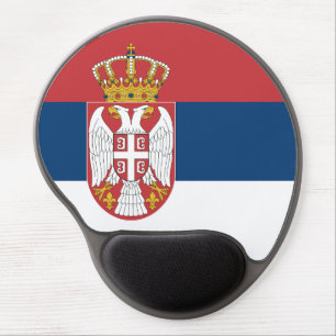 Serbia Flag Gel Mouse Pad