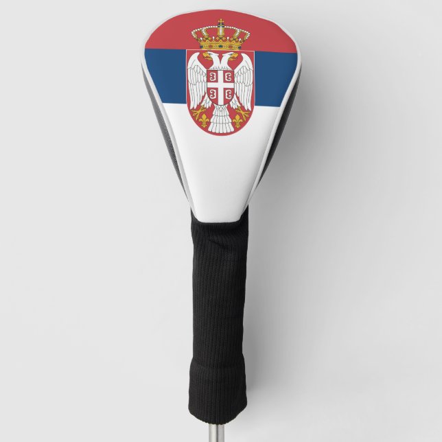 Serbia Flag Golf Head Cover (Front)