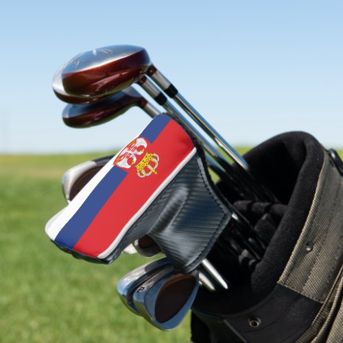 Serbia flag golf head cover