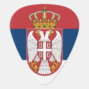 Serbia Flag Guitar Pick