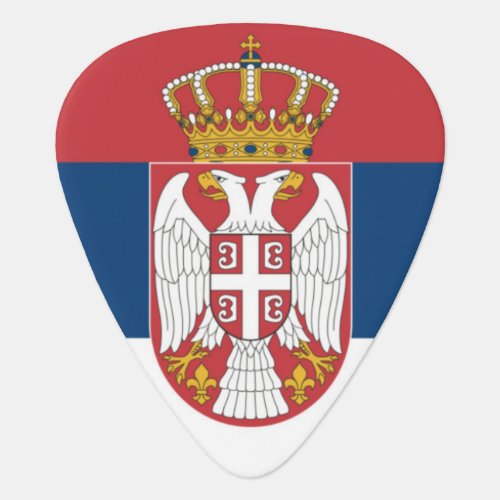 Serbia Flag Guitar Pick