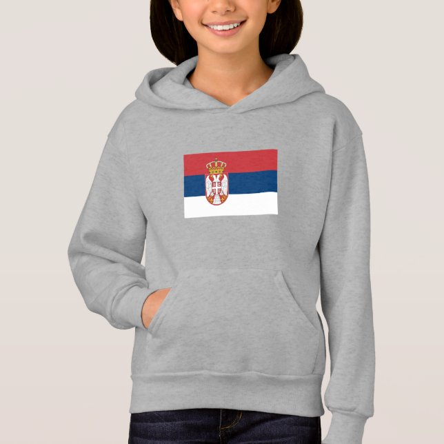 Serbia Flag Hoodie (Front)
