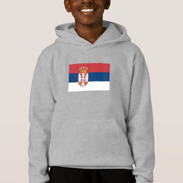 Serbia Flag Hoodie (Front)