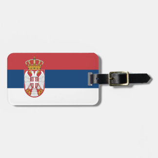 Serbia Flag Luggage Tag
