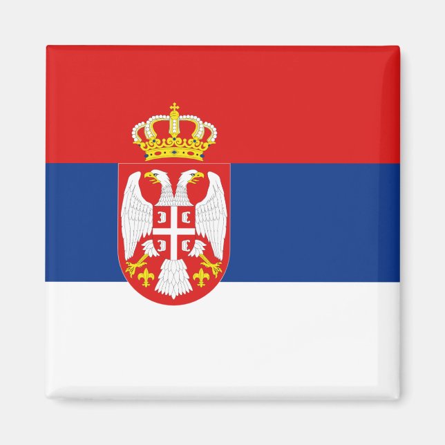 Serbia Flag Magnet (Front)
