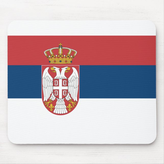 Serbia Flag Mouse Pad (Front)