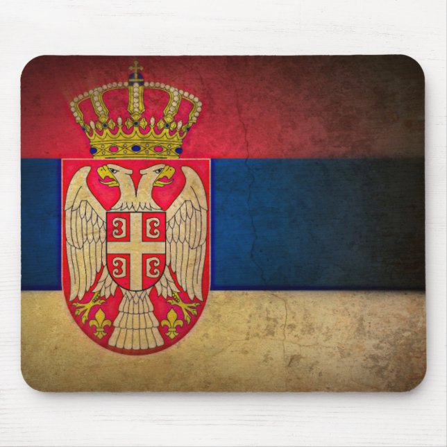 serbia flag mouse pad (Front)