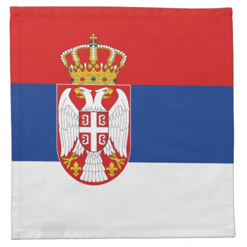 Serbia Flag Napkin