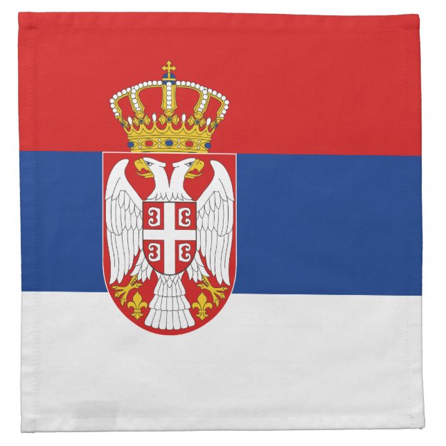 Serbia Flag Napkin (Front)