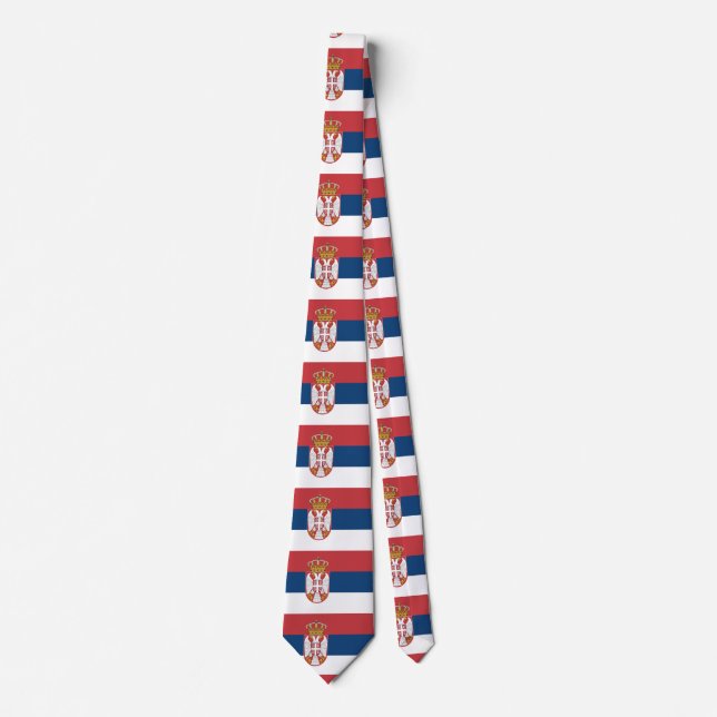 Serbia Flag Neck Tie (Front)