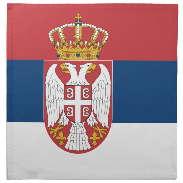 Serbia Flag on MoJo Napkin (Front)
