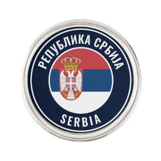 Serbia Flag Patriotic Lapel Pin