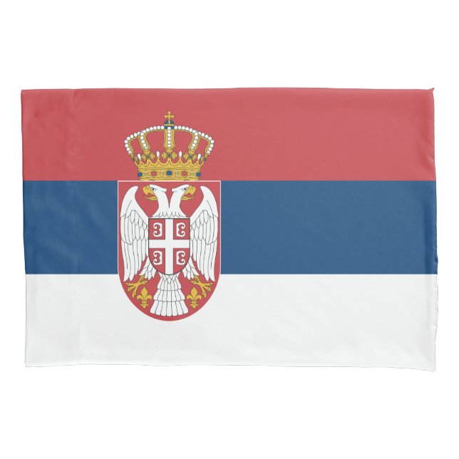 Serbia Flag Pillow Case (Front)