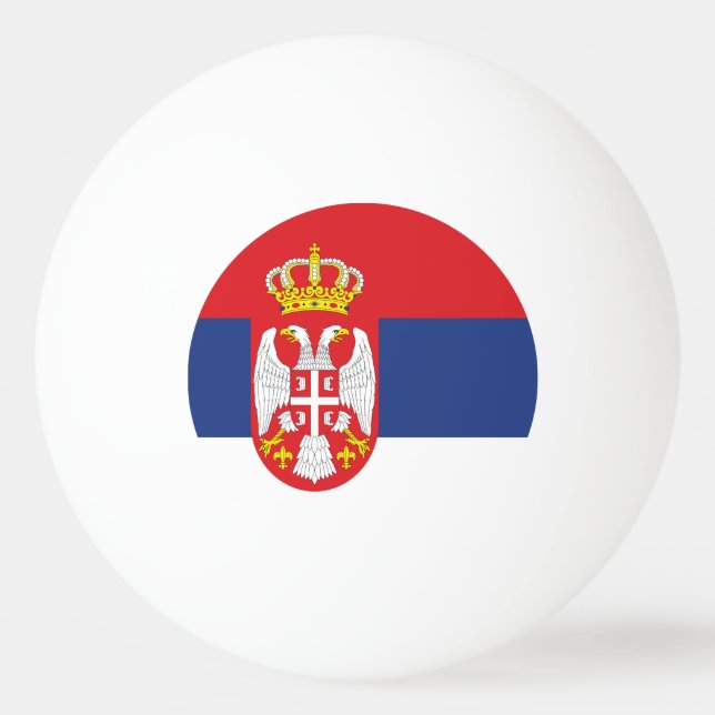 Serbia flag ping pong ball (Front)