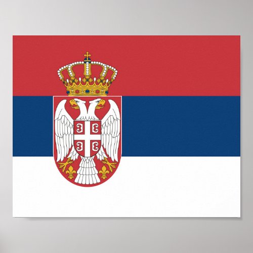 Serbia Flag Poster